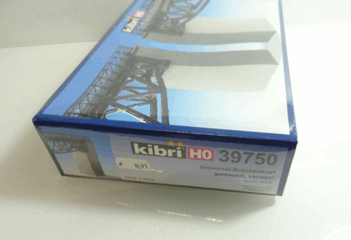 Kibri H0 39750 Universal-Brückenköpfe gemauert 2 Stck.neuw.in OVP AR7611 – Bild 3