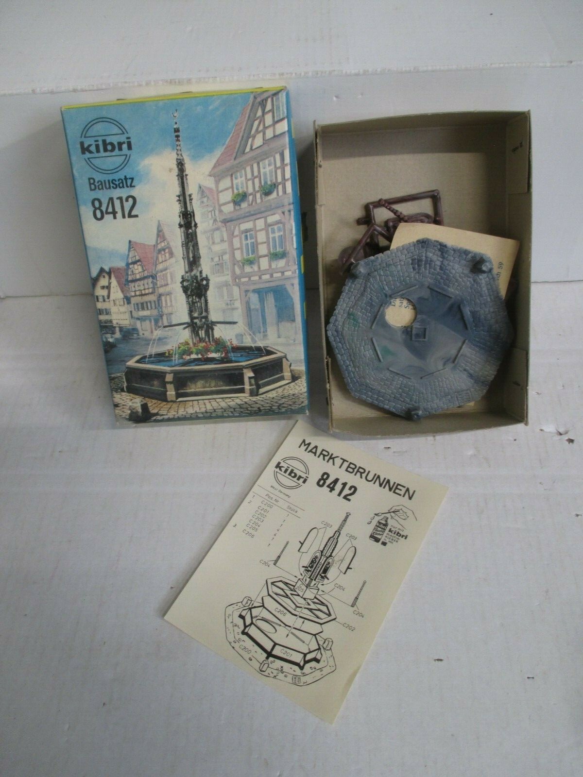 Kibri H0 8412 Bausatz Marktbrunnen m.OVP WZ8597