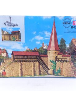 Kibri H0 Bausatz 8473 Stadtmauer Merkendorf angebastelt in OVP EX7641