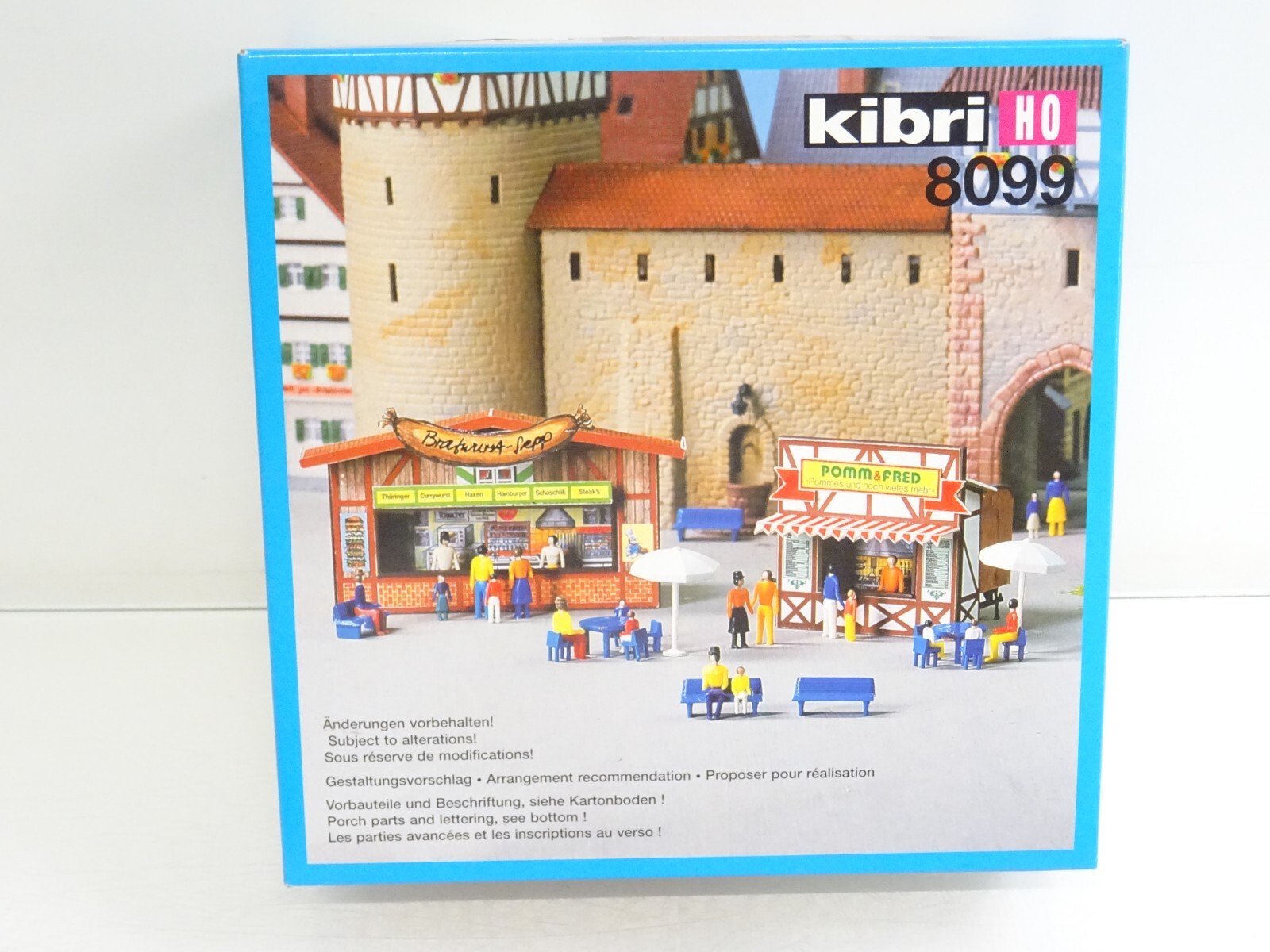 Kibri H0 Bausatz-Nr.: 8099 Imbissbuden - ungeöffnet, in OVP EX2621