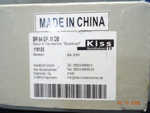 Kiss Spur 0 118122 Dampflok BR 64 335 Bubikopf DB Digital Sound in OVP JL3306 – Bild 8