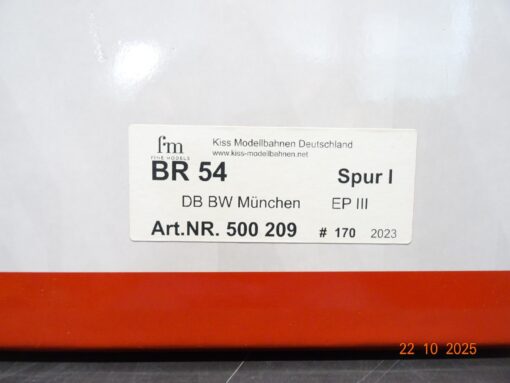 Kiss Spur 1 500209 Dampflok BR 54 1716 der DB Digital Sound in OVP JL3779 – Bild 13