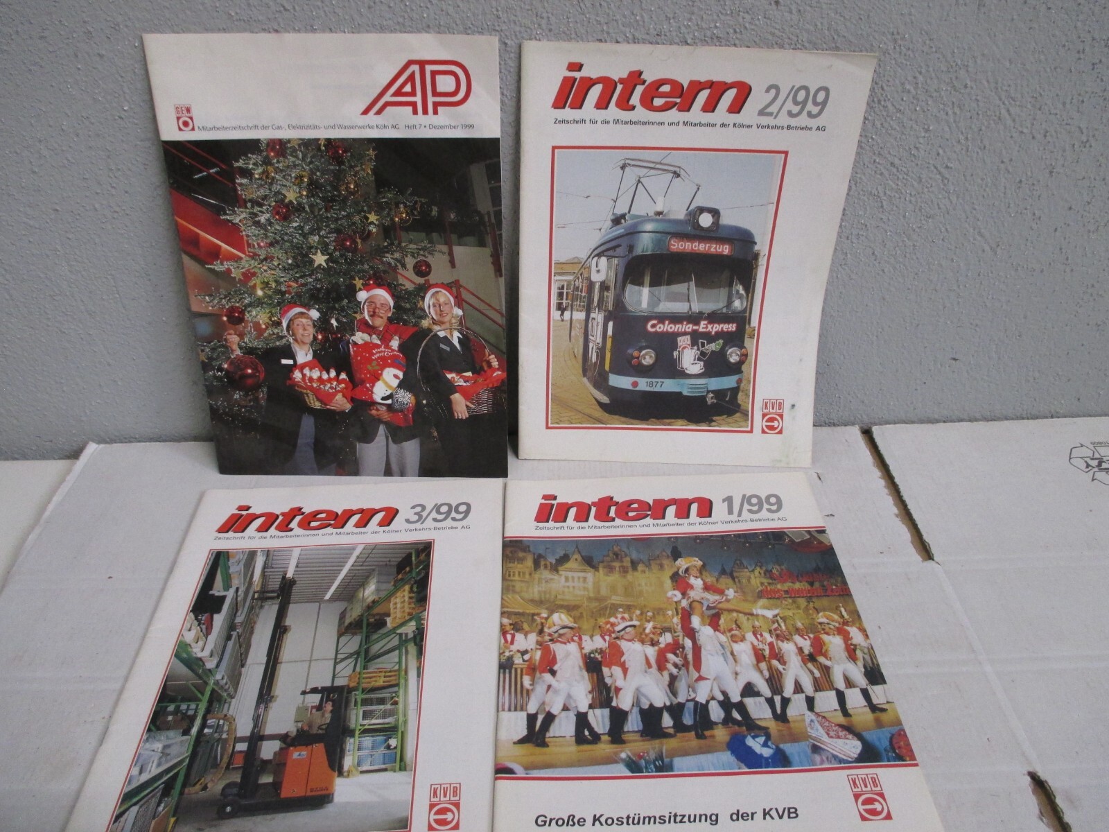 Konvolut KVB/GEW  Zeischriften intern 1/99, 2/99, 3/99 WZ9849