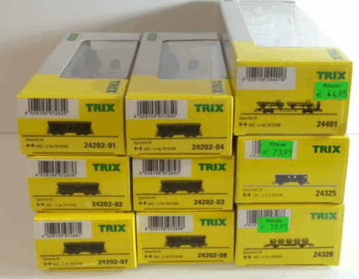 Konvolut Trix H0 Leerverpackung 9 Stück siehe Foto PK1728