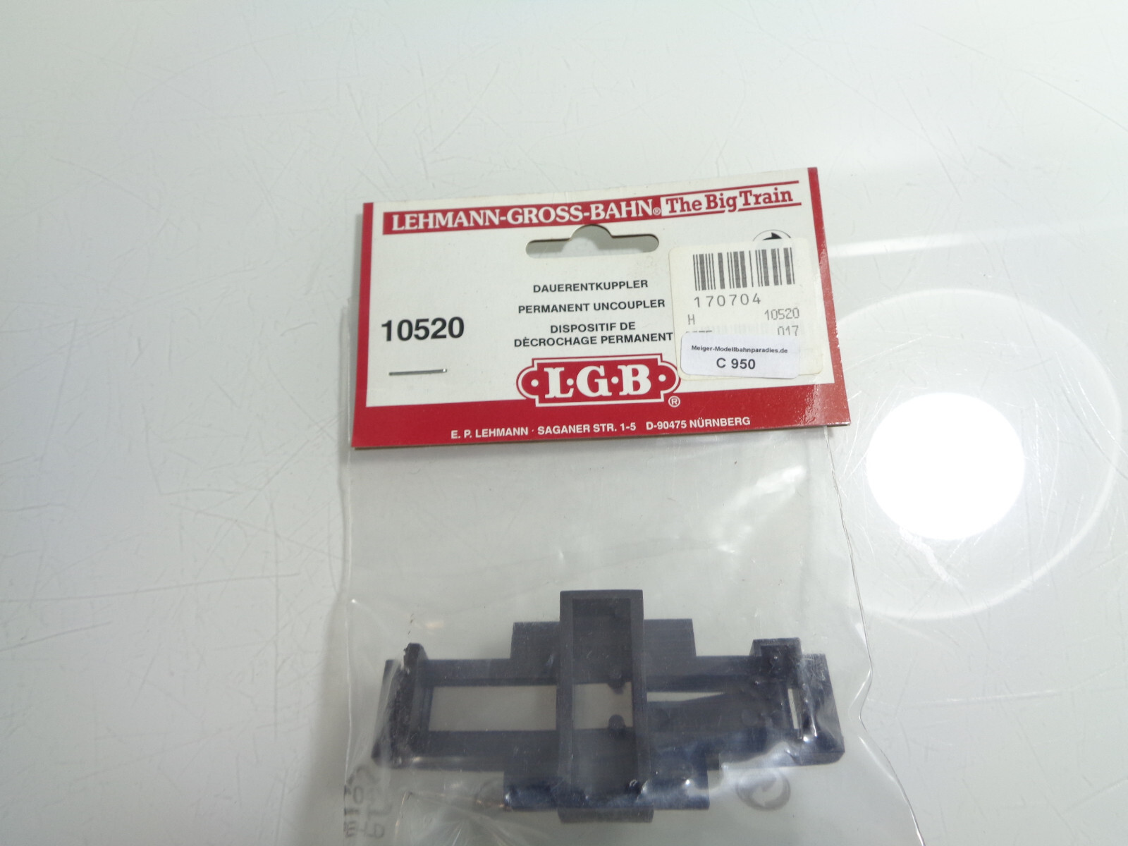 LGB Spur G 10520 Dauerentkuppler in OVP C959