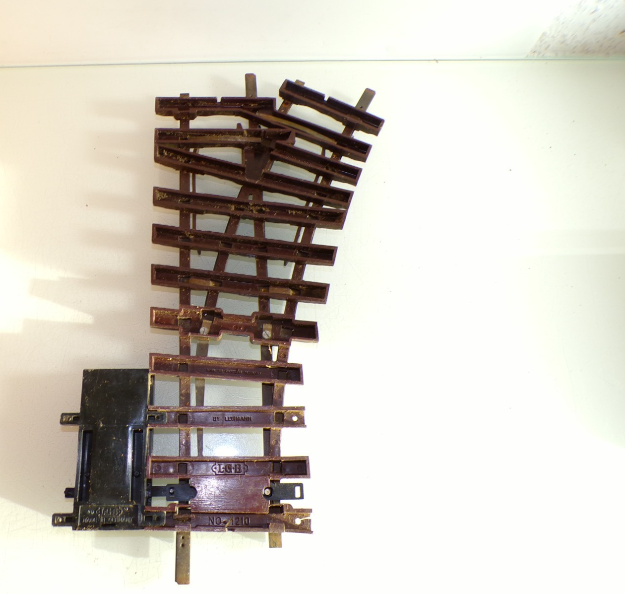 LGB Spur G 1215 Weiche rechts mit Antrieb siehe Foto in OVP PK2312 – Bild 4