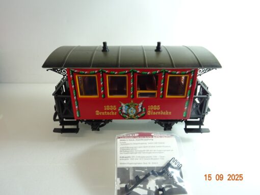 LGB Spur G 3150 Jubiläumsw. Wappenwagen 150 J. Deutsche Eisenbahn in OVP PK1014 – Bild 3