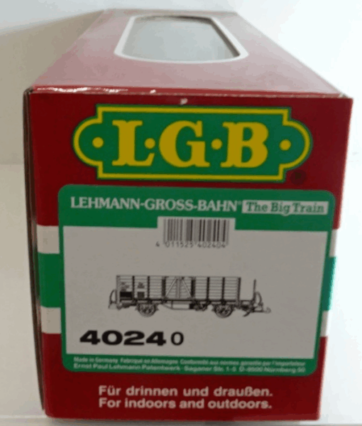 LGB Spur G 4024 Ow Hochbordwagen braun in OVP siehe Foto PK247 – Bild 6