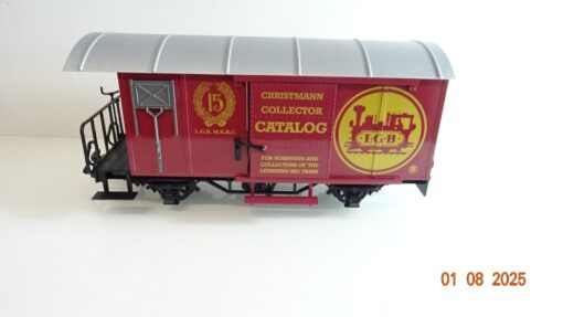 LGB Spur G 4028 CA gedeckter Güterwagen mit Bremserbühne 15 Jahre LGB MRRC PK243