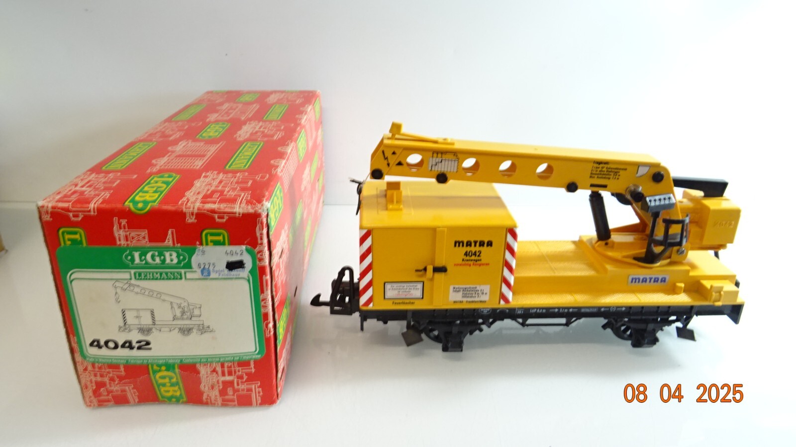 LGB Spur G 4042 Matra Kran siehe Foto in OVP CK7336 A