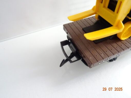 LGB Spur G 40510 Flachwagen mit gelben Gabelstapler in OVP siehe Foto PK82 – Bild 4