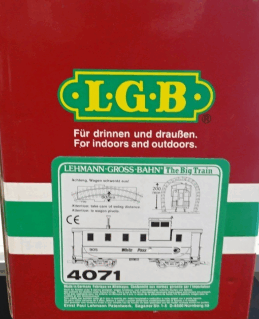 LGB Spur G 4071 White Pass Caboose mit Figur in OVP PK151 – Bild 7