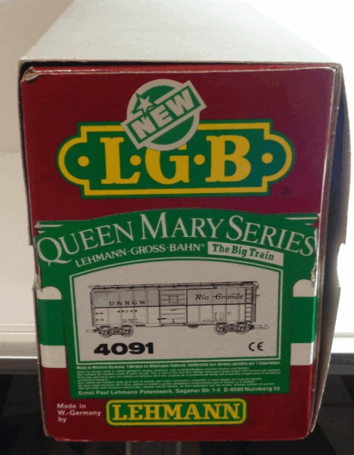 LGB Spur G 4091 US D&RGW 68265 Steel Box Car Güterwagen in OVP PK1437 – Bild 6