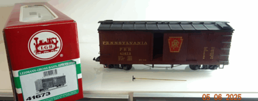 LGB Spur G 41673 PRR Pennsylvania Box Car in OVP CK8671