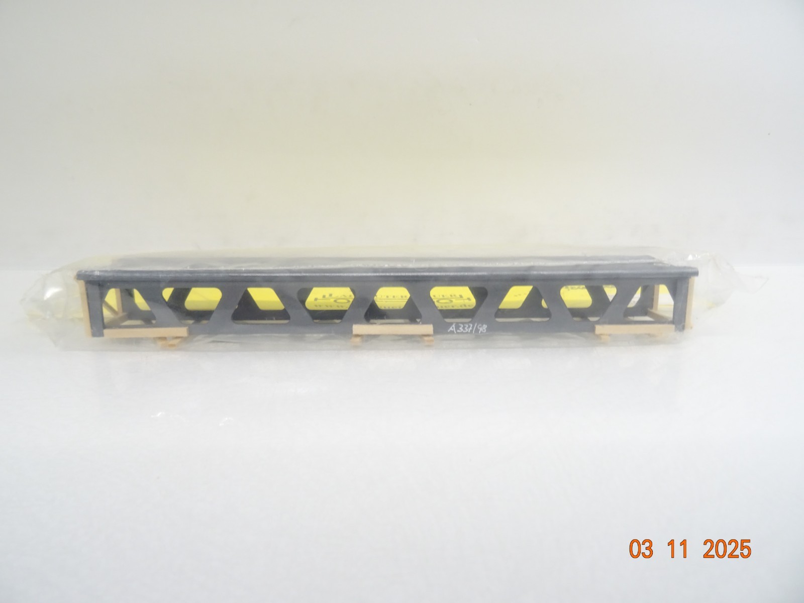 Ladegüter Bauer H0 Gitterbrückenteil für LKW 225 mm in OVP RR4272 – Bild 3