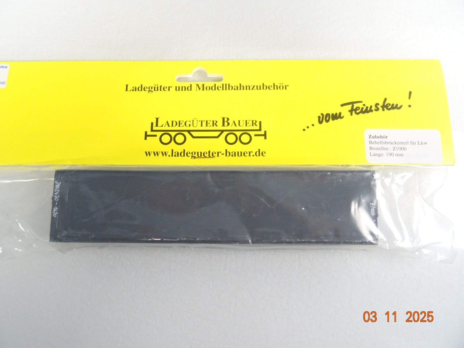 Ladegüter Bauer H0 Peinerträger Stahl 1015 125 mm in OVP RR4278