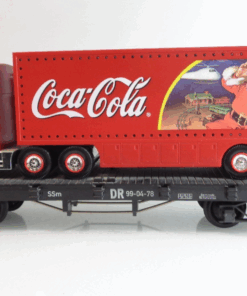 Lehmann G Flachwagen mit Coca Cola LKW der DR BH664 o.