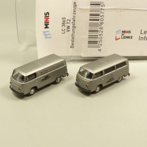Lemke Minis 1:160 LC3865 VW T2 Bestattungsfahrzeuge metallic in OVP EX6155