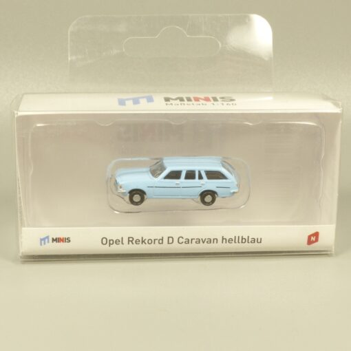 Lemke Minis 1:160 LC4506 Opel Rekord D Caravan hellblau in OVP EX6195 – Bild 4