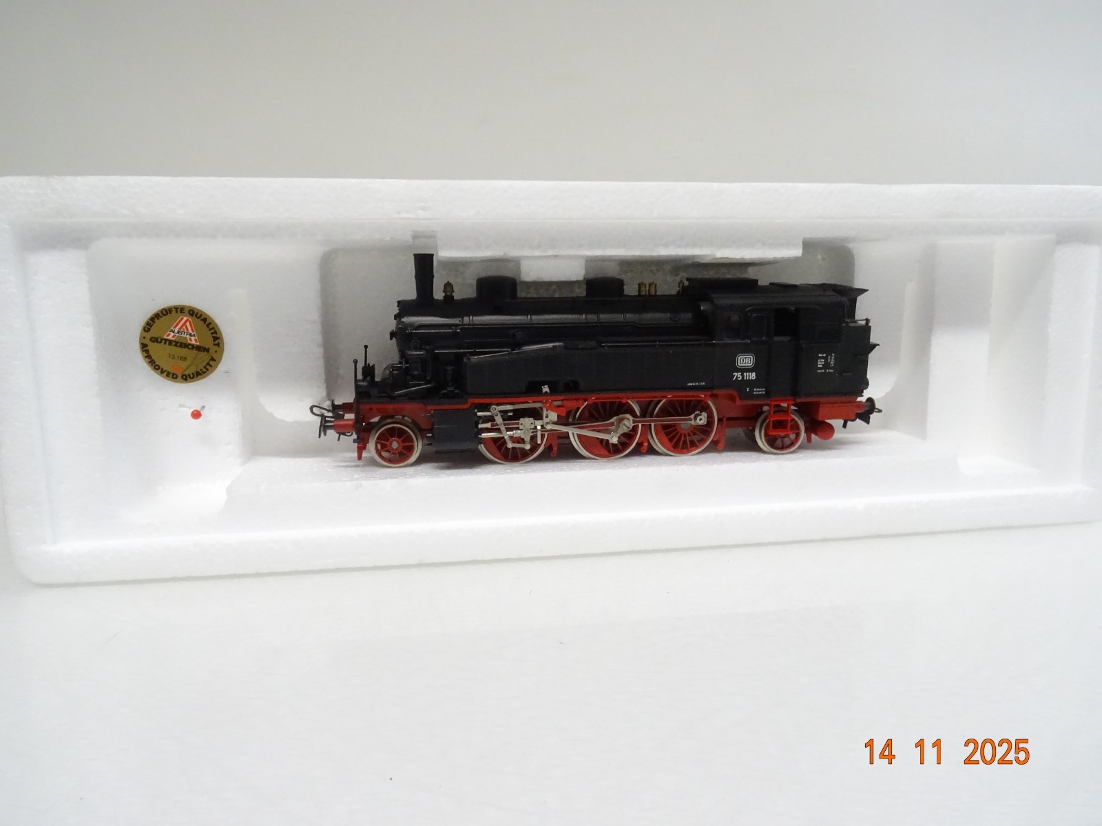 Liliput H0 7504 Dampflok BR 75 1118 der DB in OVP JL4502 – Bild 6