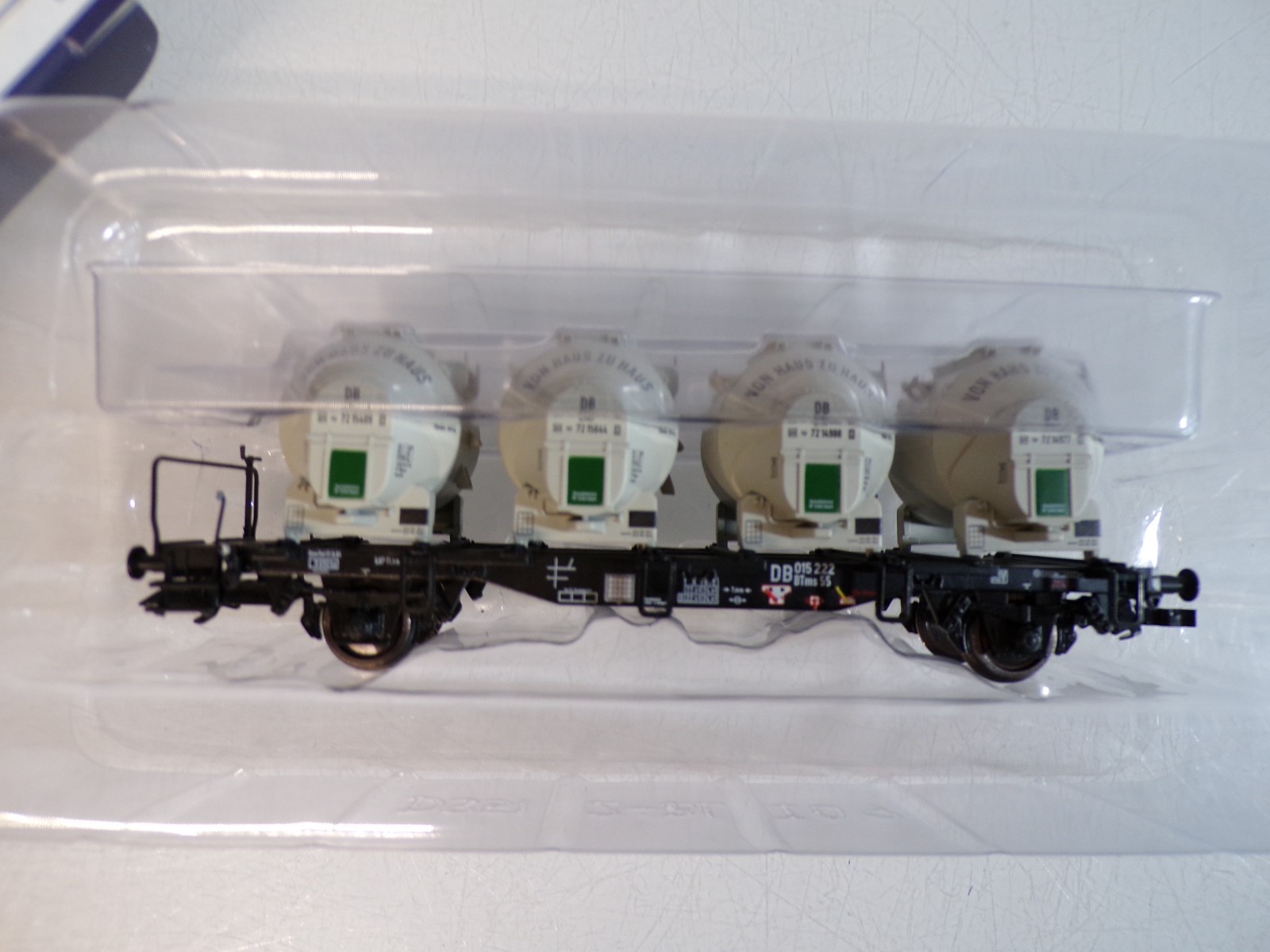 Liliput H0 L235125 Behältertragwagen mit 4 Behälter der DB in OVP BH1788 – Bild 3