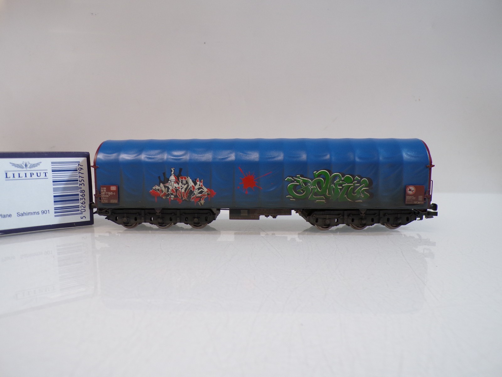 Liliput H0 L235779 Schiebeplanenwagen der DB in OVP BH1792 – Bild 3