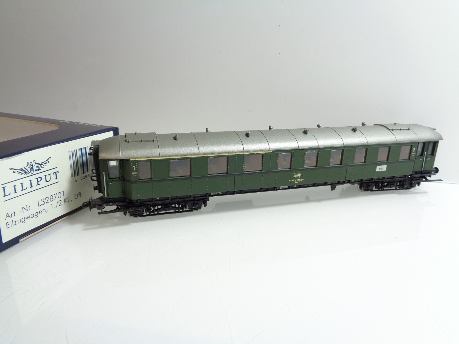Liliput H0 L328701 Eilzugwagen 1.Kl./2.Kl. der DB in OVP JD5553