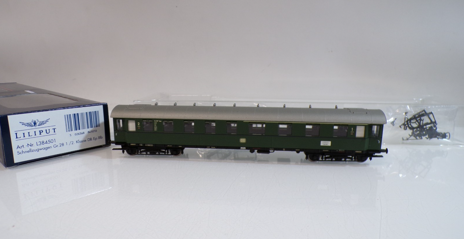 Liliput H0 L384501 AC Personenwagen 1./2.Kl. der DB in OVP für Märklin BH2047