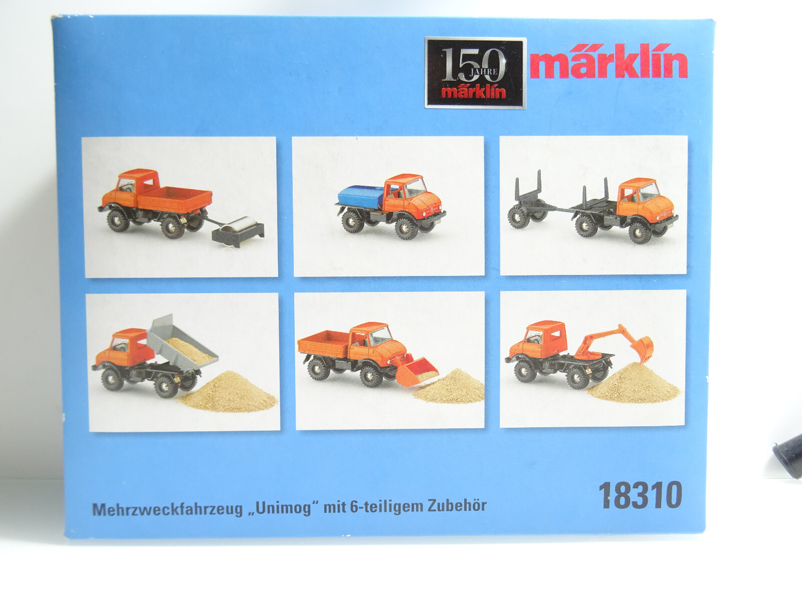 Märklin 18310 Mehrzweckfahrzeug Unimog mit Zubehör in OVP C53 – Bild 4