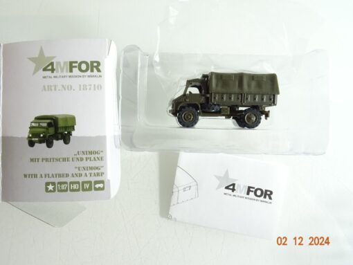 Märklin 4MFOR H0 18710 Unimog mit Pritsche und Plane  in OVP PR4437