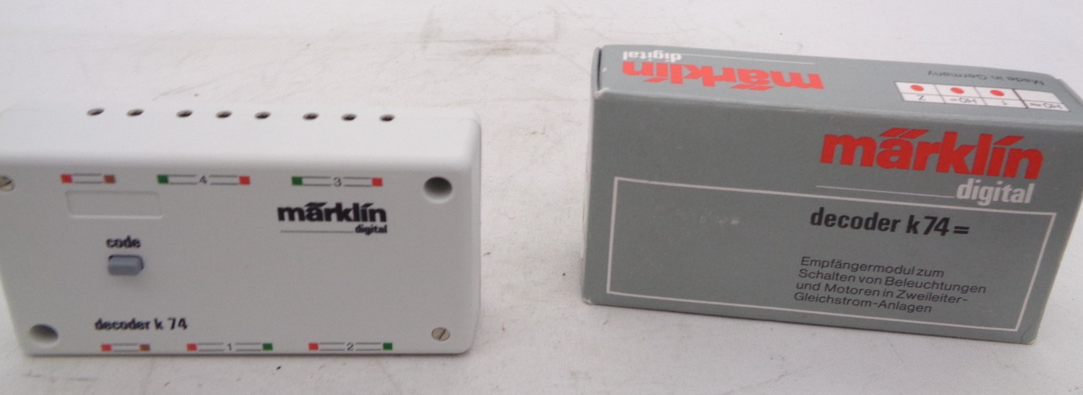 Märklin 6074 Decoder K74 Empfängermodul siehe Foto in OVP PK2607