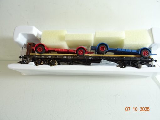Märklin H0 00691-5 Rungenwagen der DB mit Ladegut  in OVP HS16 – Bild 3