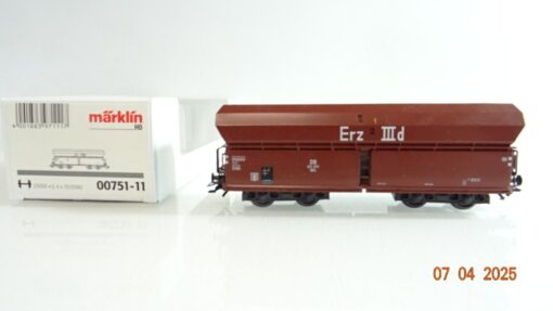 Märklin H0 00751-11 Selbstentladewagen Erz IIId der DB in OVP PR6969