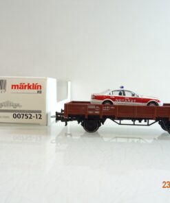 Märklin H0 00752-12 Niederbordwagen Notarzt PKW der DB in OVP PR5020