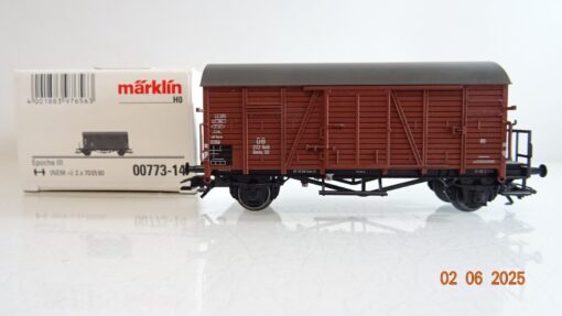 Märklin H0 00773-14 gedeckter Güterwagen der DB in OVP PR8123