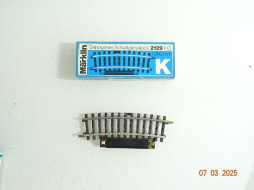 Märklin H0 2129 K-Gleis Schaltgleis gebogen in der OVP CK6477