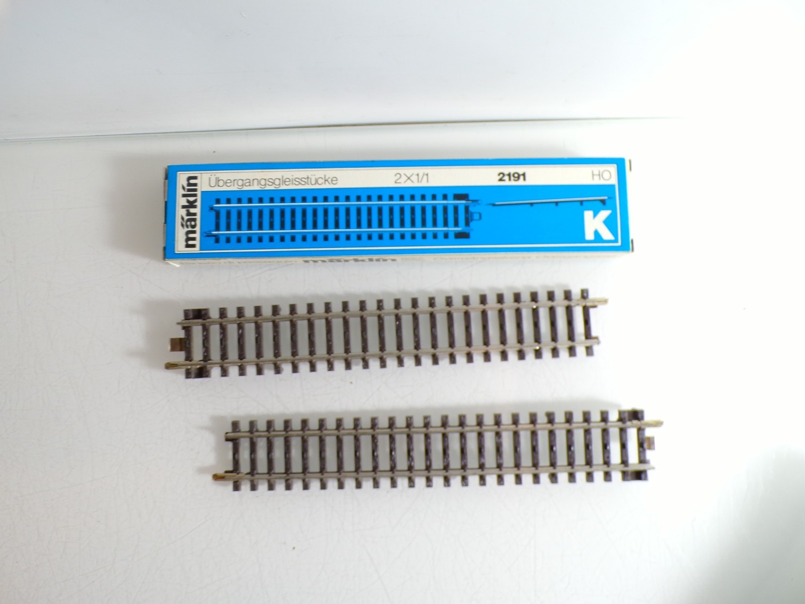 Märklin H0 2191 Übergangsgleisstück K auf M-Gleis siehe Foto in OVP PK2555 – Bild 3