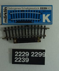 Märklin H0 2229 K-Gleis gebogenes Schaltgleisstück in OVP CK9204