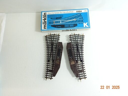 Märklin H0 2264 K-Gleis Elektromagnetische Weichenpaar siehe Foto in OVP CK5472 – Bild 3