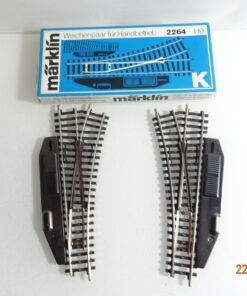 Märklin H0 2264 K-Gleis Weichenpaar handbetrieb in OVP CK5472