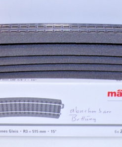 Märklin H0 24215 C Gleis gebogen R3=515 mm 5 Stück in OVP PK2952