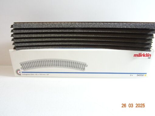Märklin H0 24330 Gebogenes Gleis R3 515mm 30° 6Stück siehe Foto in OVP CK7021