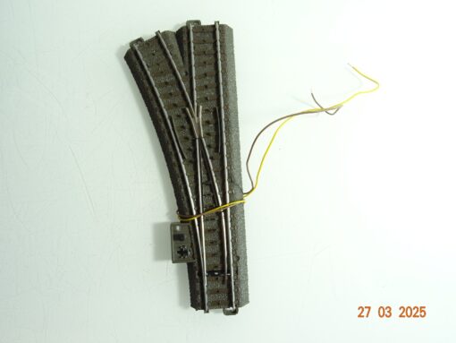Märklin H0 24611 C Gleis Weiche links m. Antrieb u. Decoder siehe Foto CK7055 o.