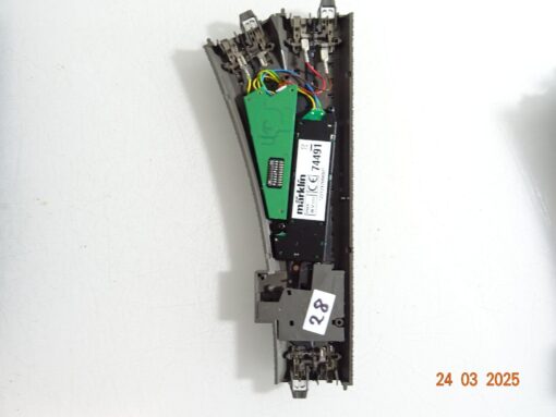 Märklin H0 24612 C Gleis Weiche rechts Antrieb u. Decoder siehe Foto CK6929 o. – Bild 3