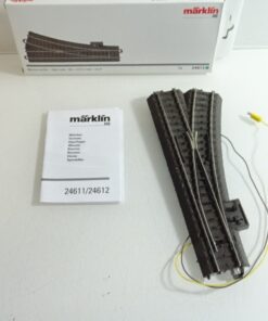 Märklin H0 24612 Weiche rechts Antrieb u. Decoder siehe Foto in OVP PK805