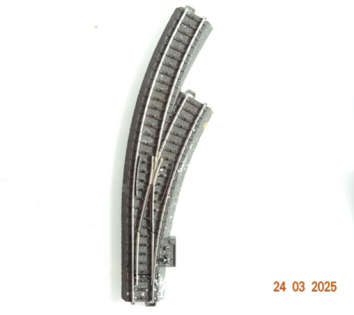 Märklin H0 24672 Bogenweiche rechts mit Antrieb u. Decoder siehe Foto CK6923 o.