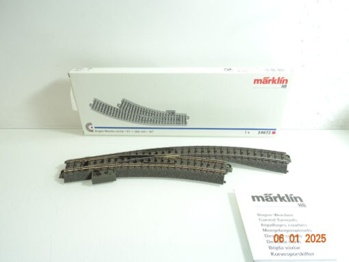 Märklin H0 24672 C-Gleis Bogenweiche rechts 360mm siehe Foto in OVP CK5132