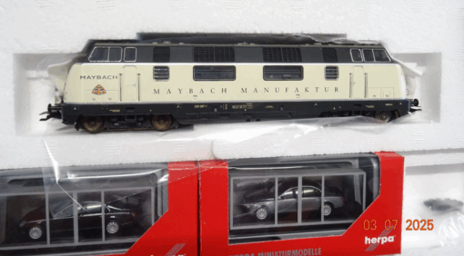 Märklin H0 26522 Autotransportzug Maybach m. 10 Herpa Maybach Digital OVP JL1163 – Bild 3