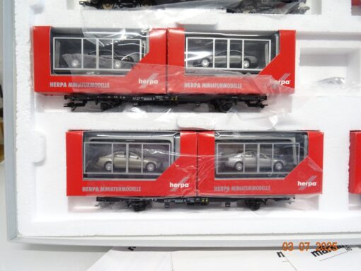 Märklin H0 26522 Autotransportzug Maybach m. 10 Herpa Maybach Digital OVP JL1163 – Bild 4