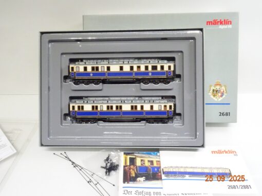 Märklin H0 2681 / 89264 Hofzug Kaiser Wilhelm 2tlg. in OVP JL3163